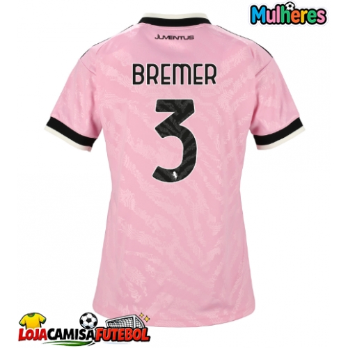 Camisa de Futebol Juventus Gleison Bremer #3 Equipamento Secundário Mulheres 2026-27 Manga Curta